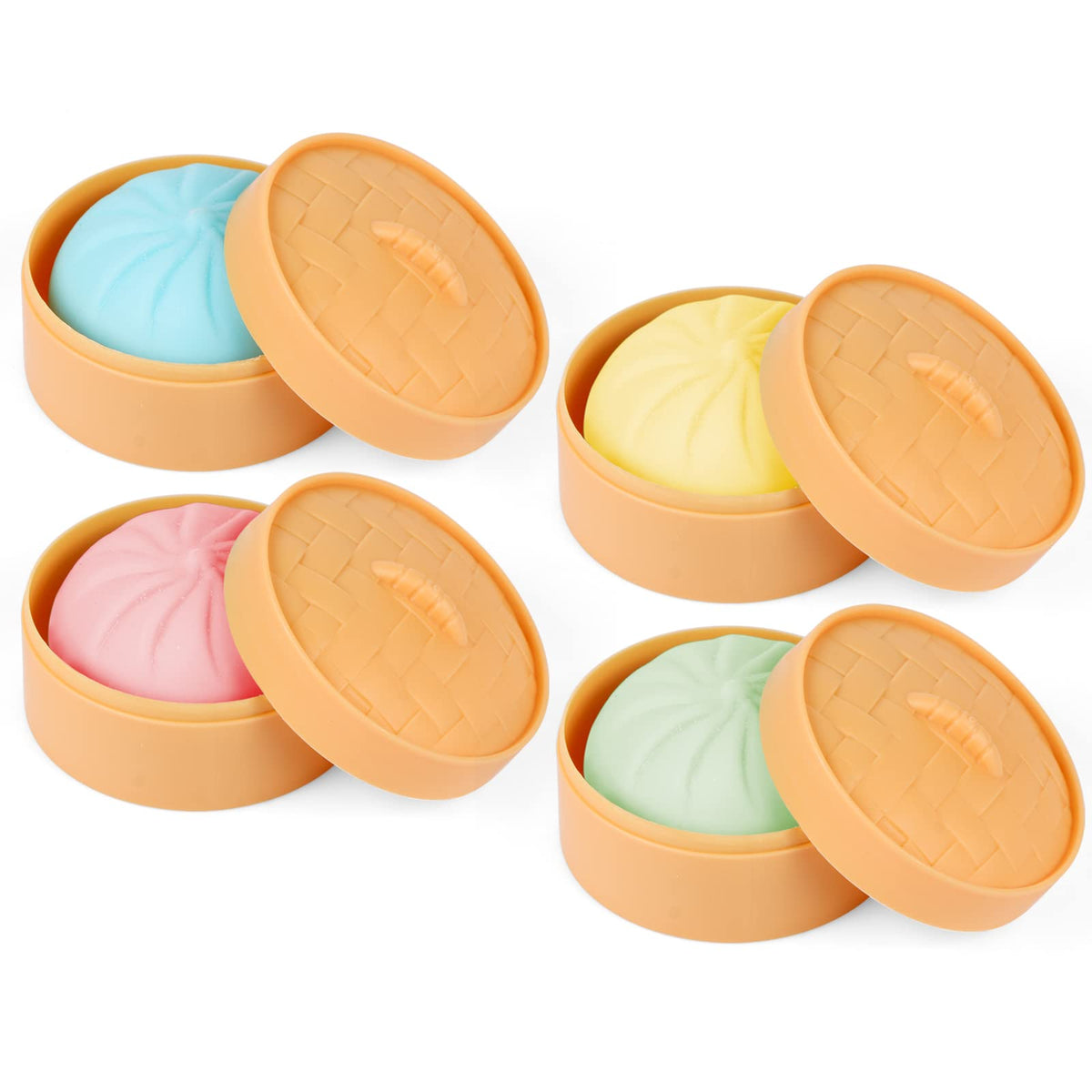 Colorful Dumpling Squeeze Toys 4-Pack