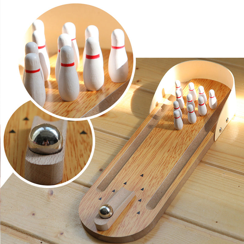 Mini Desktop Bowling Game - Fidget Toy for Stress Relief