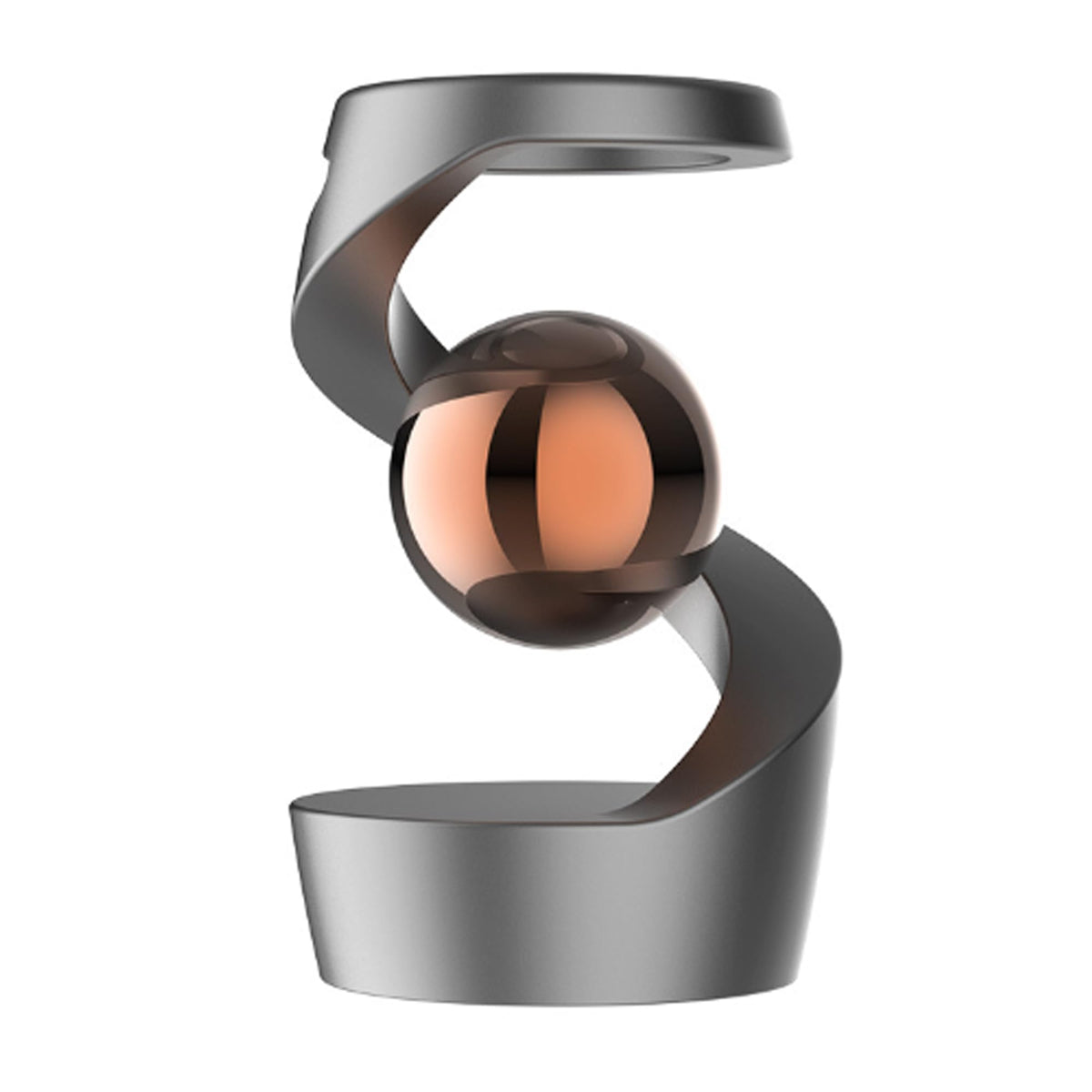 Sleek Spin Kinetic Desk Toy in Gray & Rose Gold