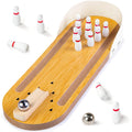 3 otters Mini Bowling Set Wooden Tabletop Bowling Game Desk Toys Desktop Bowling Home Bowling Alleys Desk Gifts for Coworkers Fun Gag Gifts
