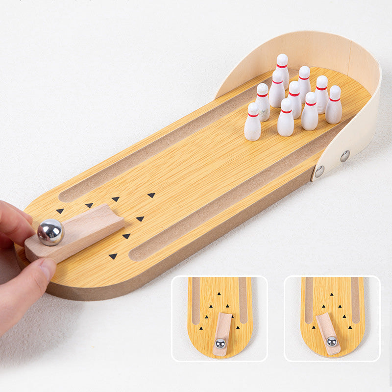 Mini Desktop Bowling Game - Fidget Toy for Stress Relief
