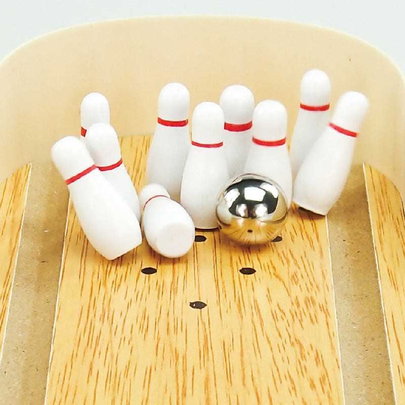 Mini Desktop Bowling Game - Fidget Toy for Stress Relief